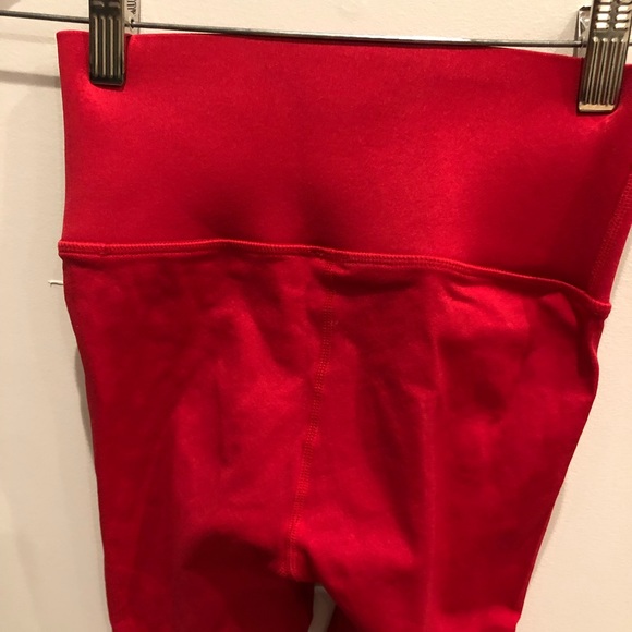 Fabletics Seamless High Waisted Compression Tight Leggings Pants Mesh Red S. - Picture 9 of 9